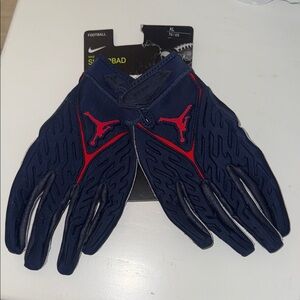 Nike Superbad Gloves in Dark Blue and Red
